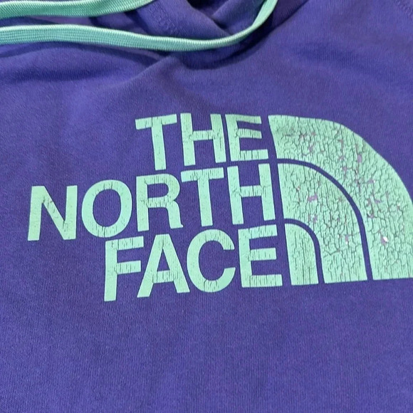 Northface Purple/mint green hoodie size M - Picture 4 of 4